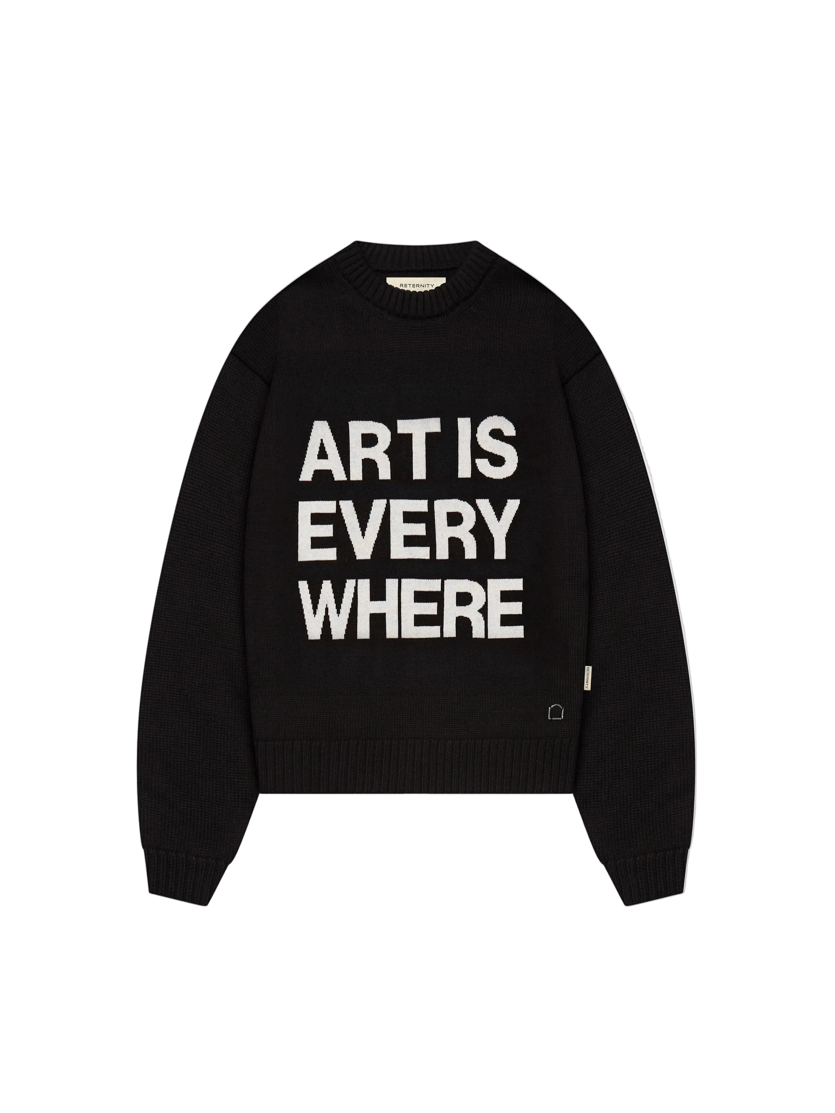 Jersey Art Is Everywhere black de Reternity, es una pieza de punto esencial.