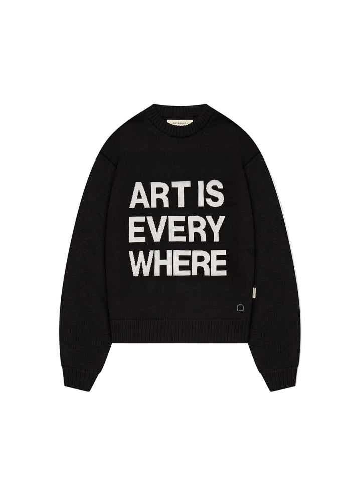 Jersey Art Is Everywhere black de Reternity, es una pieza de punto esencial.