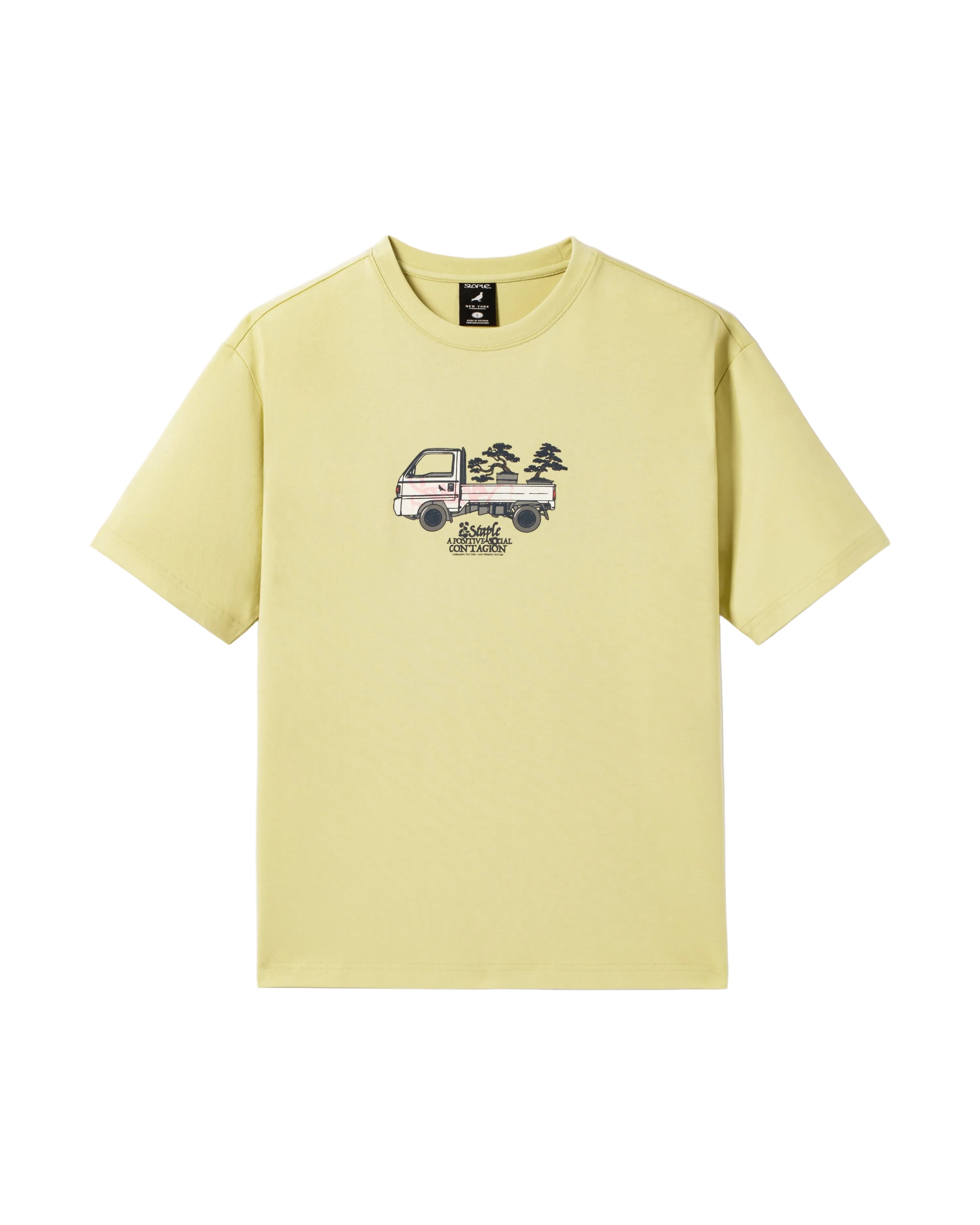 camiseta STAPLE Bonsai Delivery Tee lemon grafico pecho manga corta streetwear