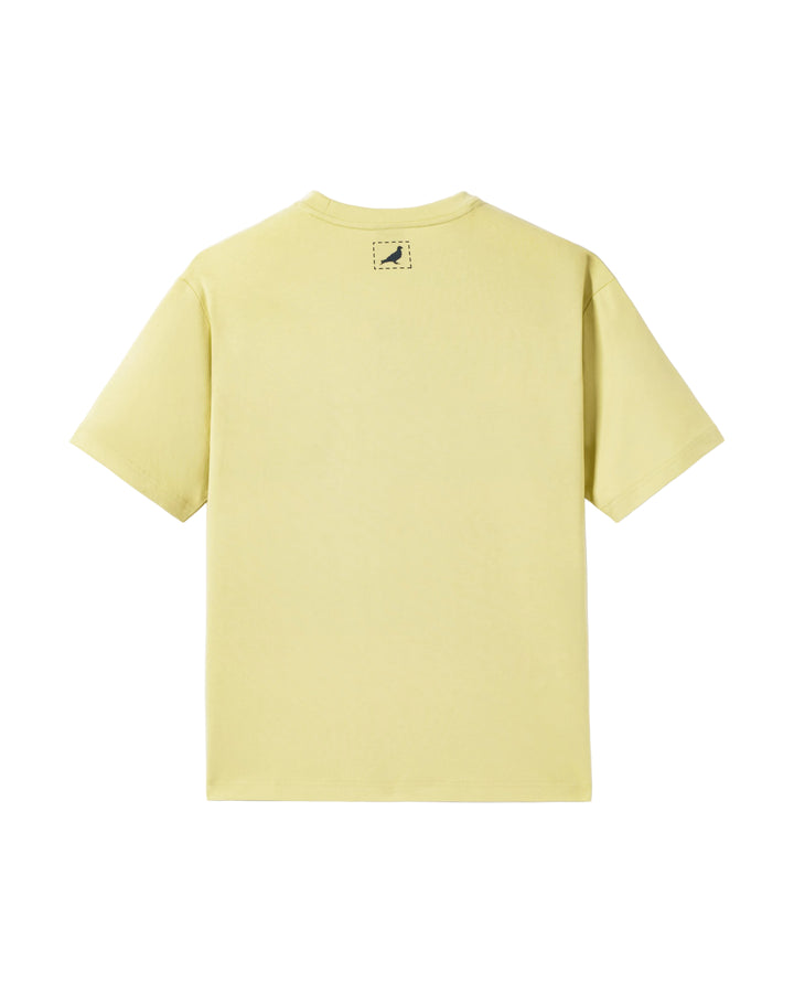 Camiseta Staple Pigeon Bonsai Delivery Tee Amarillo vista trasera detalle nuca