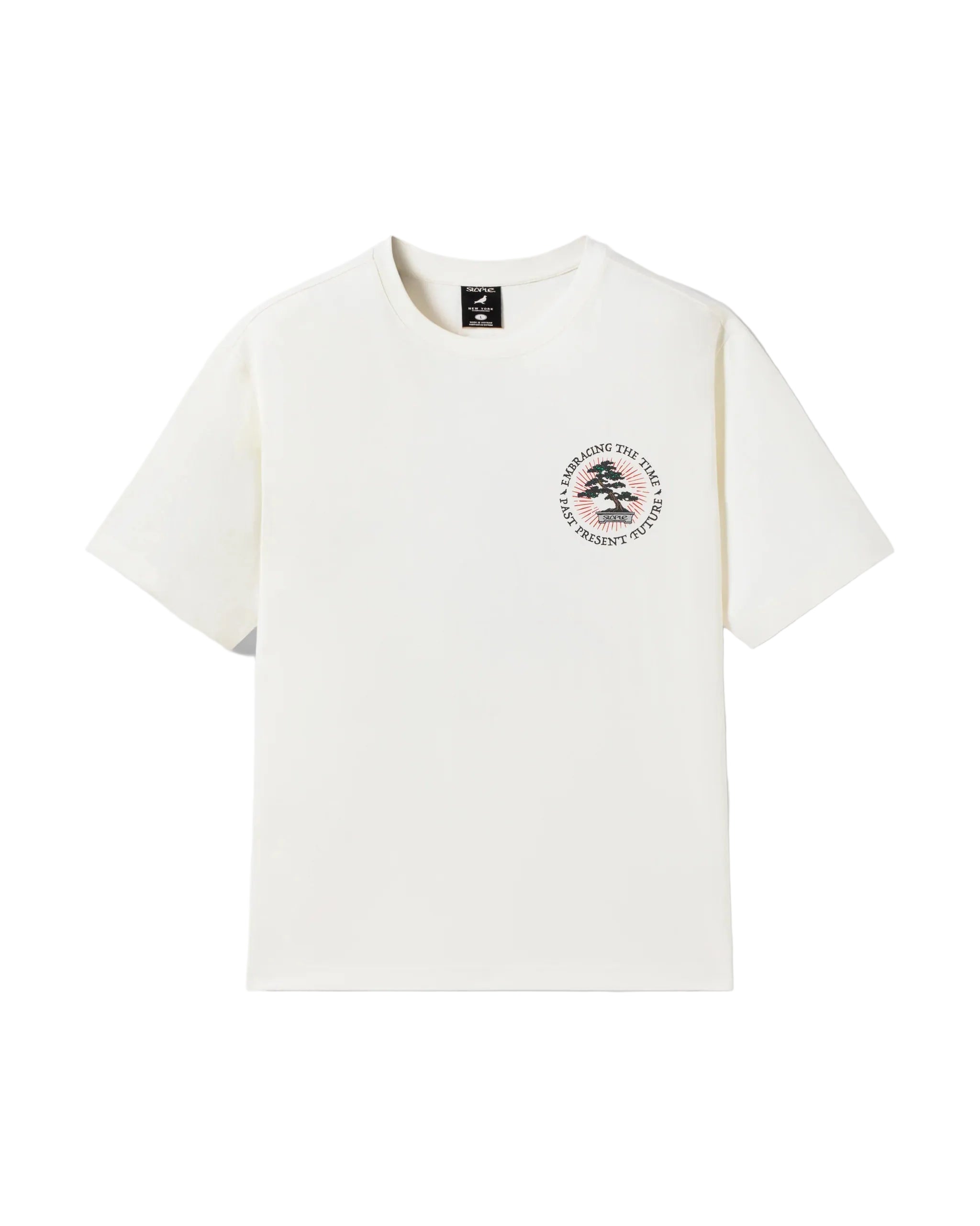 Camiseta Staple Pigeon Bonsai S/S Tee Cream vista frontal