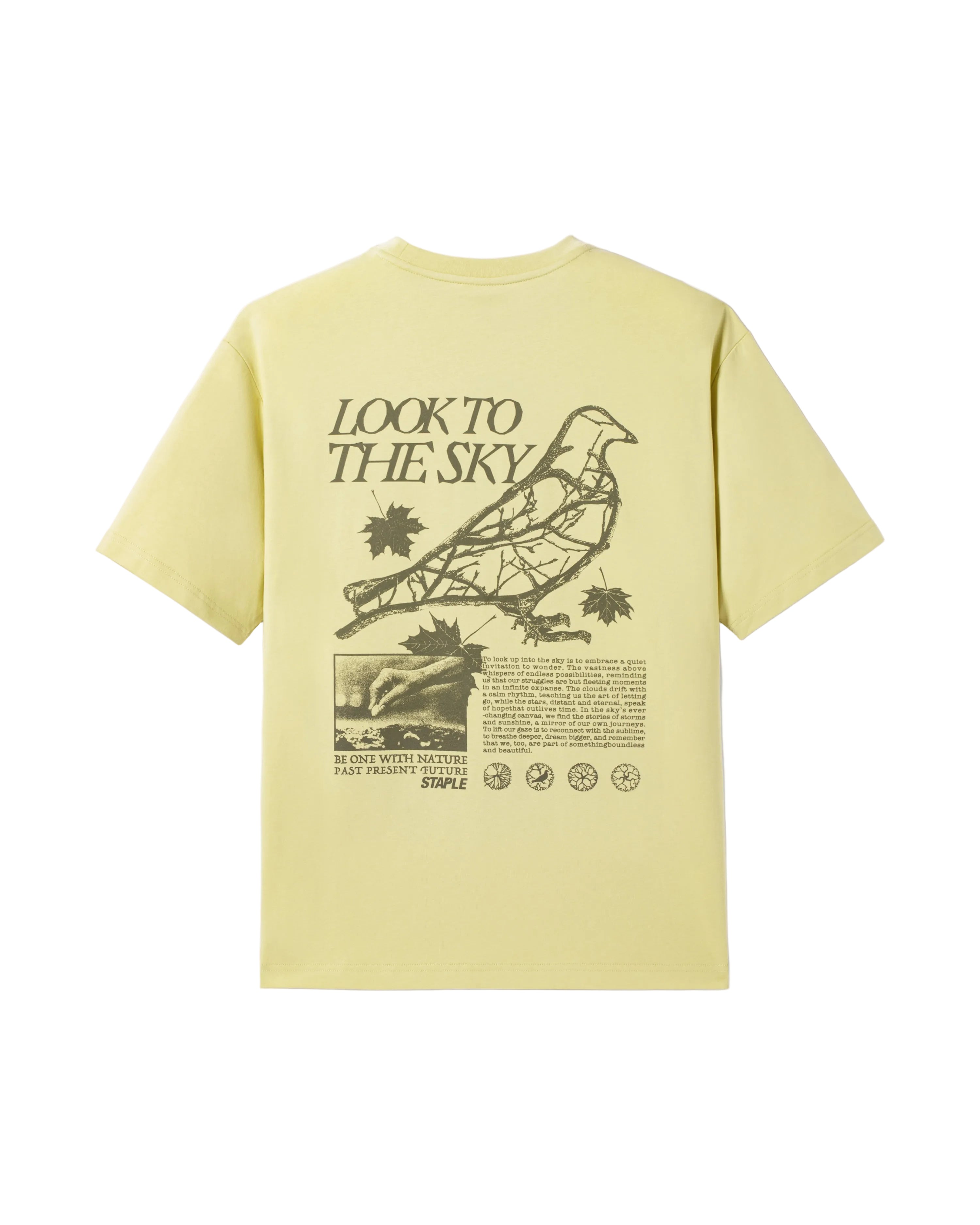 Camiseta Staple Pigeon Juniper Graphic Tee Amarillo vista trasera