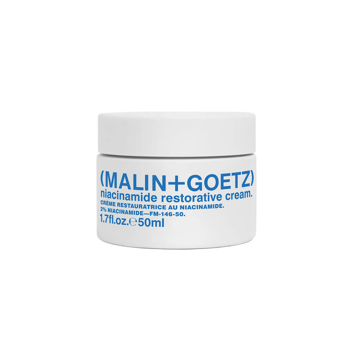 MALIN+GOETZ Niacinamide Restorative Cream tarro crema restauradora niacinamida vitamina B3