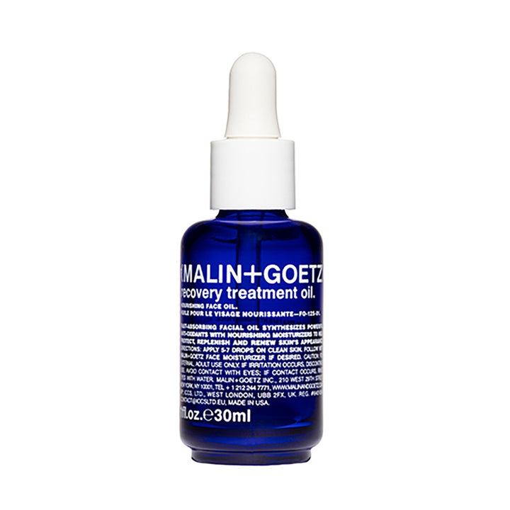 MALIN+GOETZ Recovery Treatment Oil frasco aceite facial regenerador CBD vitamina C