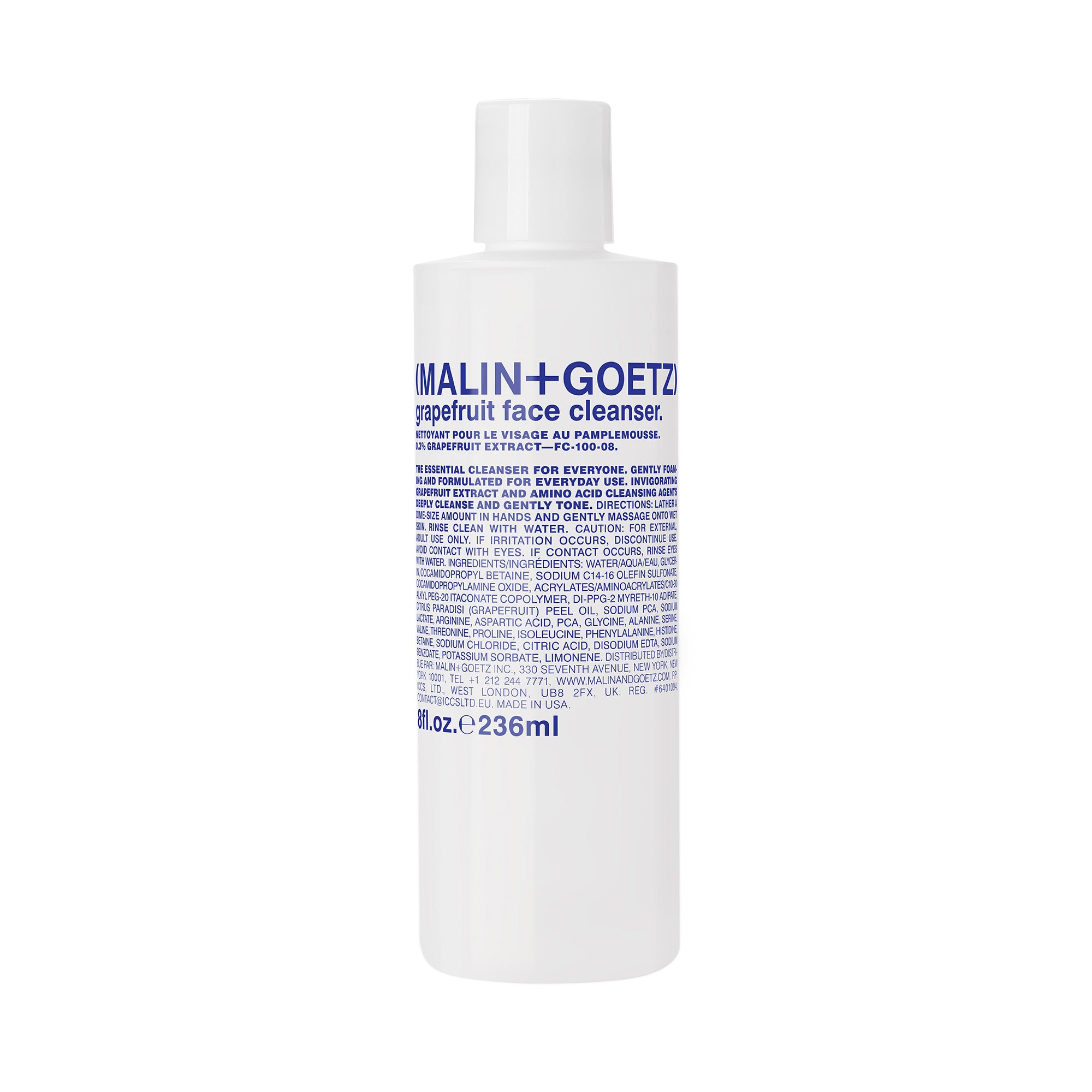 MALIN+GOETZ Grapefruit Face Cleanser limpiador facial pomelo vista frontal