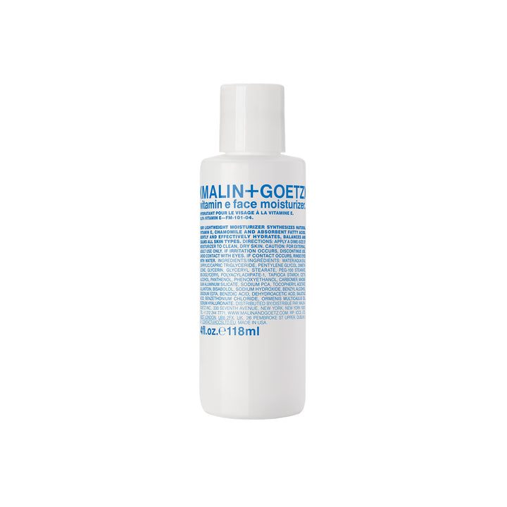MALIN+GOETZ Vitamin E Face Moisturizer tarro hidratante facial vitamina E vista frontal