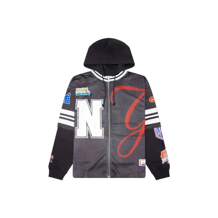 Sudadera Awake NY Headcrack Champs Black Capucha y mangas 100% Algodón. Cuerpo 100% Poliéster.