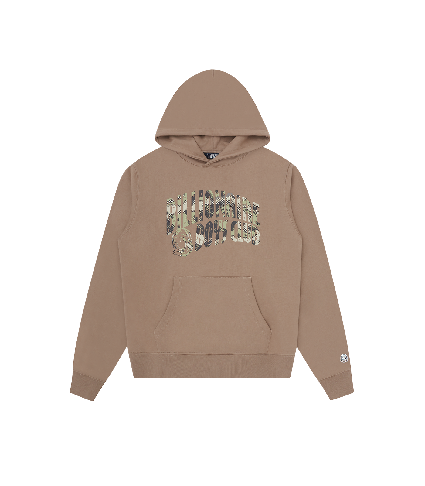 Sudadera Billionaire Boys Club Camo Arch Logo Brown con gráfico frontal de logo en arco y relleno de camuflaje