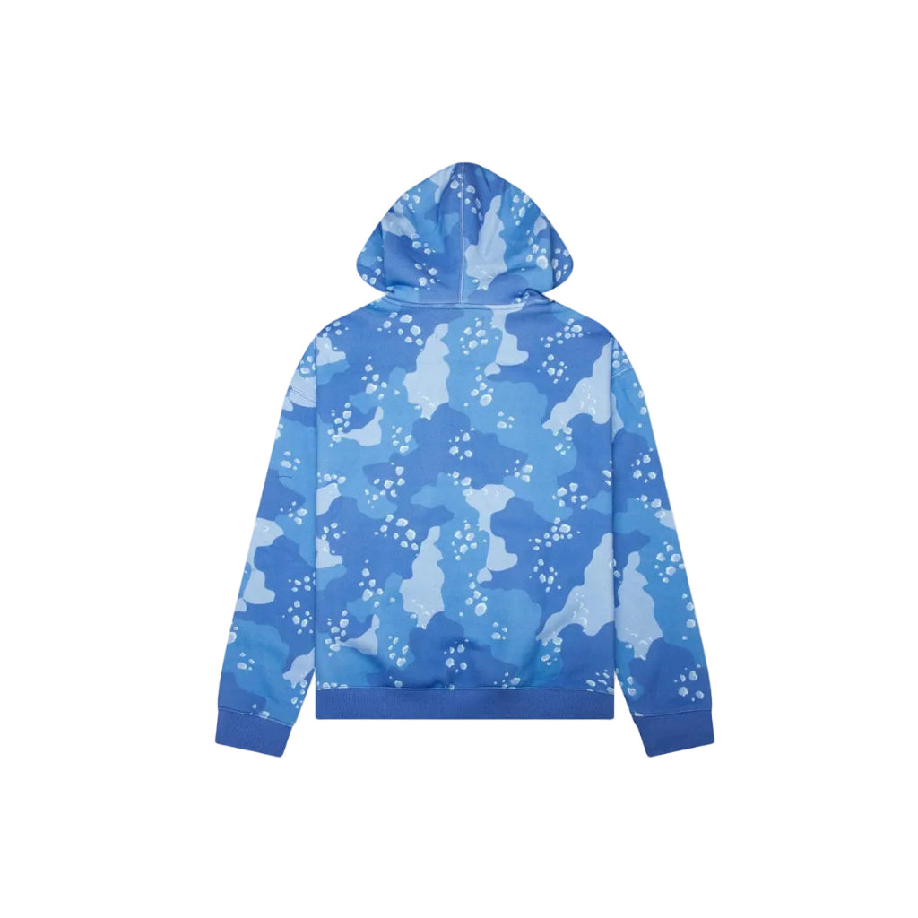 Sudadera Awake NY Camo Crown Logo en azul camuflaje vista por la espalda