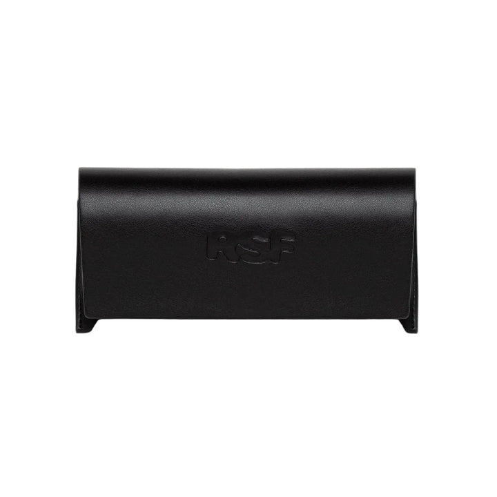 Funda semirrígida negra de las RSF The Warhol Azure con logo RSF en relieve