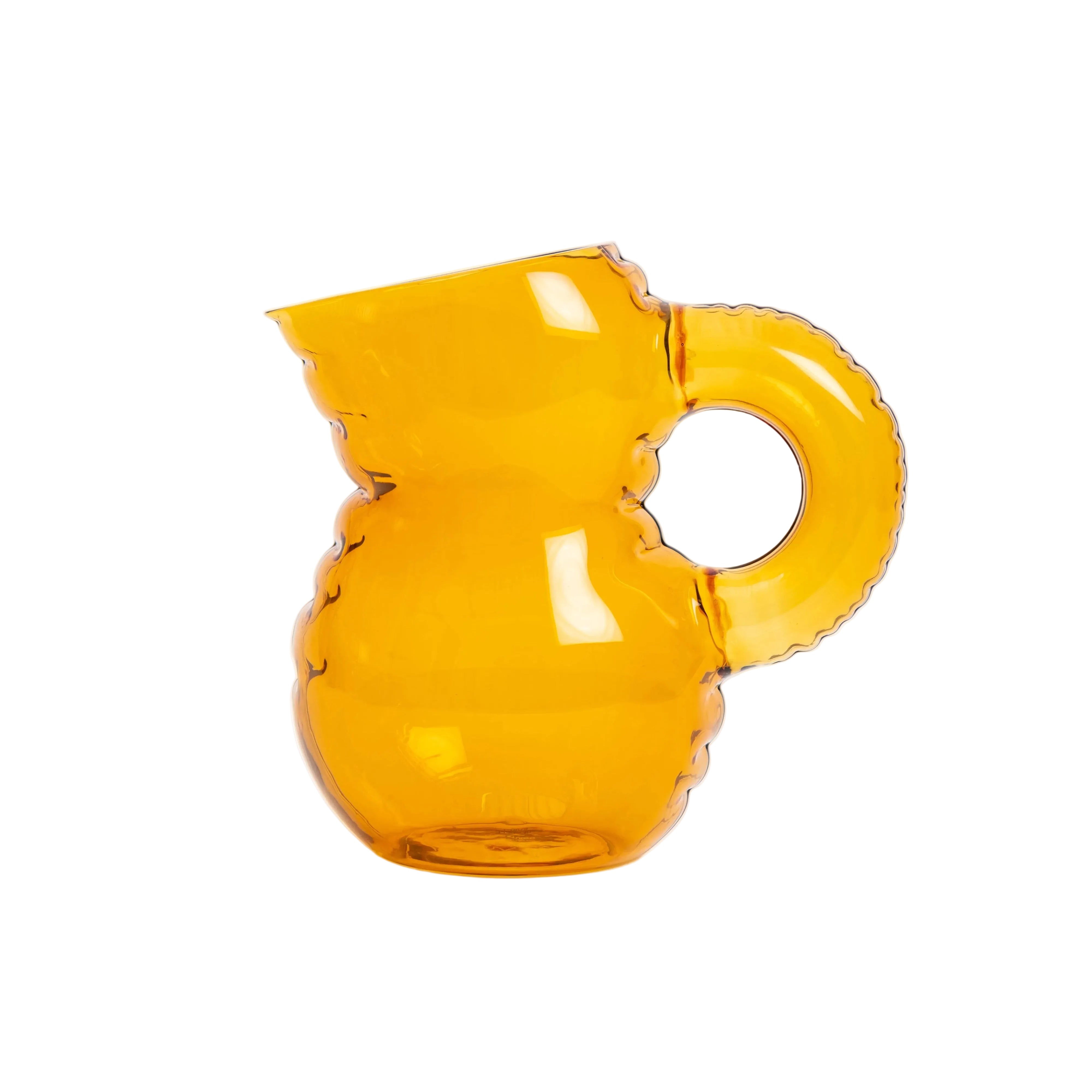 Jarra EMILY de cristal de Home Studyo AMBER frontal