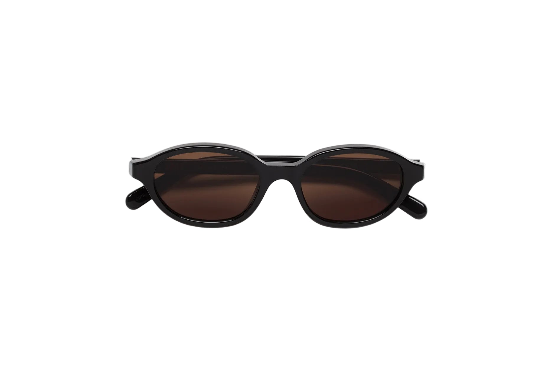 Gafas de sol MM6 Maison Margiela Lunettes 2 con montura negra y lentes marrones.