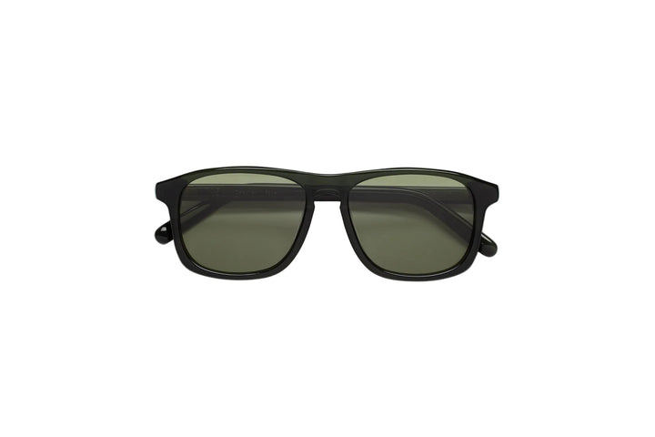 Gafas de sol MM6 Maison Margiela Lunettes 8 verdes con montura negra rectangular