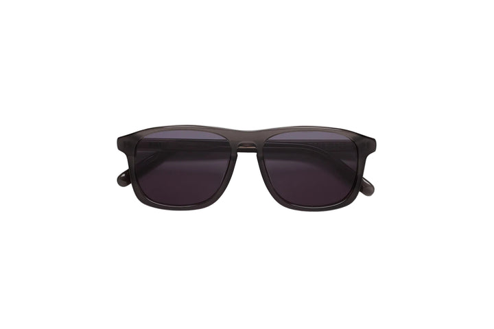 Gafas MM6 Maison Margiela Lunettes 8 grises, combinan una montura negra de líneas rectangulares