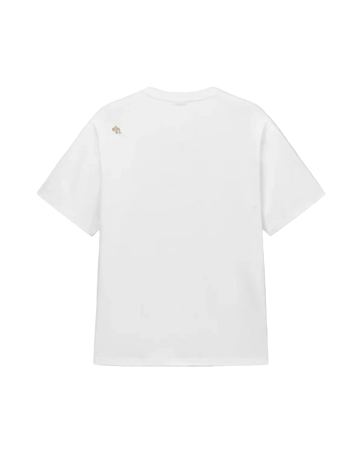 Camiseta Staple Emb Pigeon blanca vista por la espalda