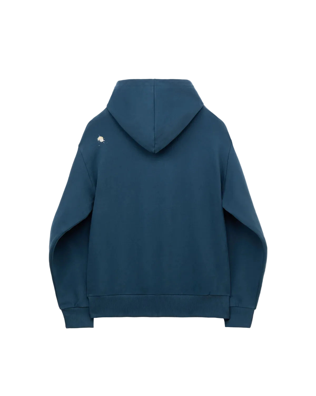 Sudadera Staple Pigeon Logo azul marino vista por detrás, con capucha