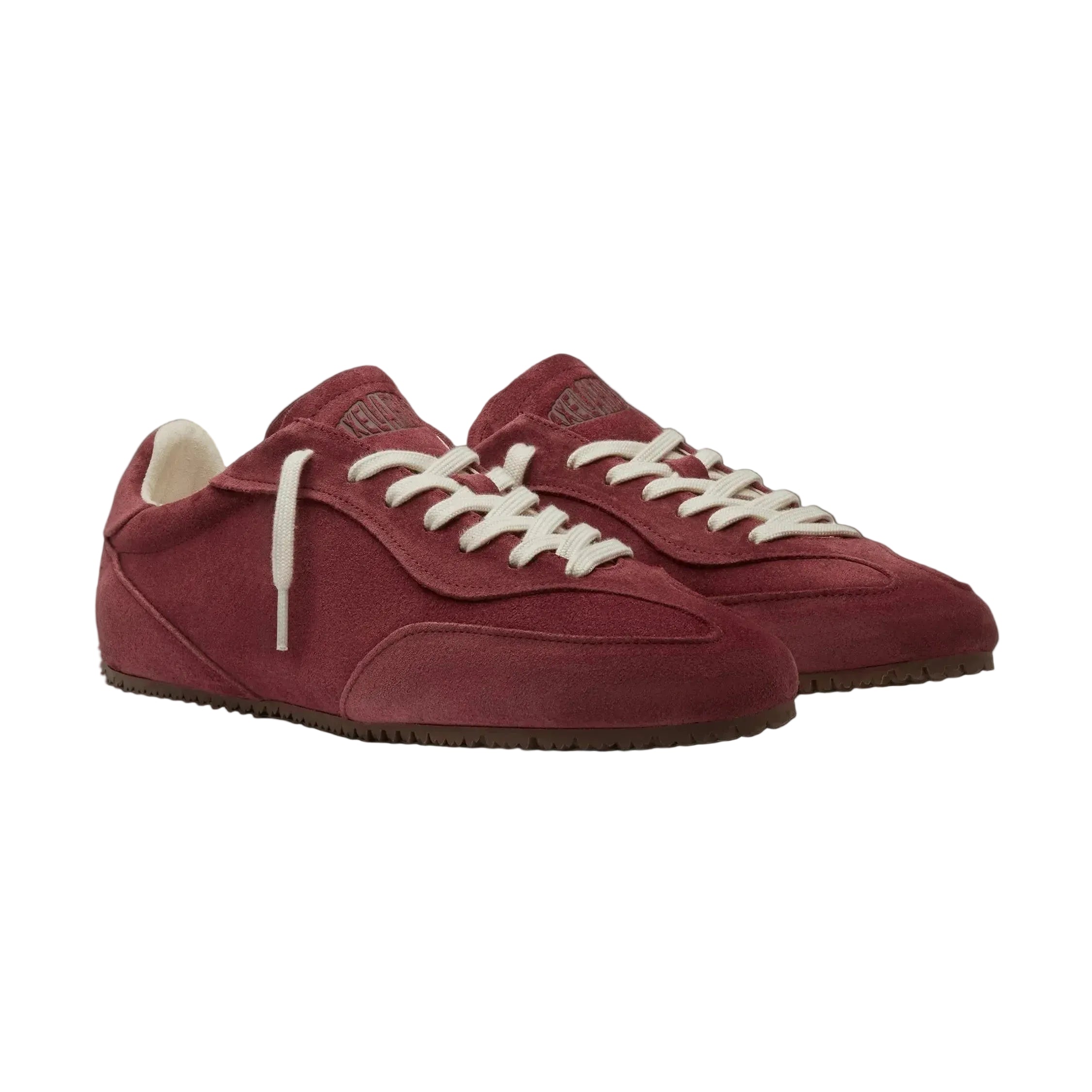 Par zapatillas Axel Arigato Daze Runner ante rojo oscuro