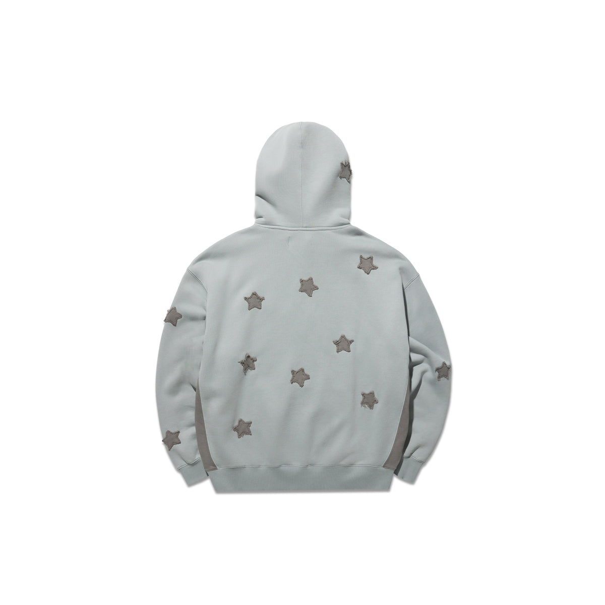 Espalda de la sudadera Awake NY Starry en gris jaspeado con apliques de estrellas
