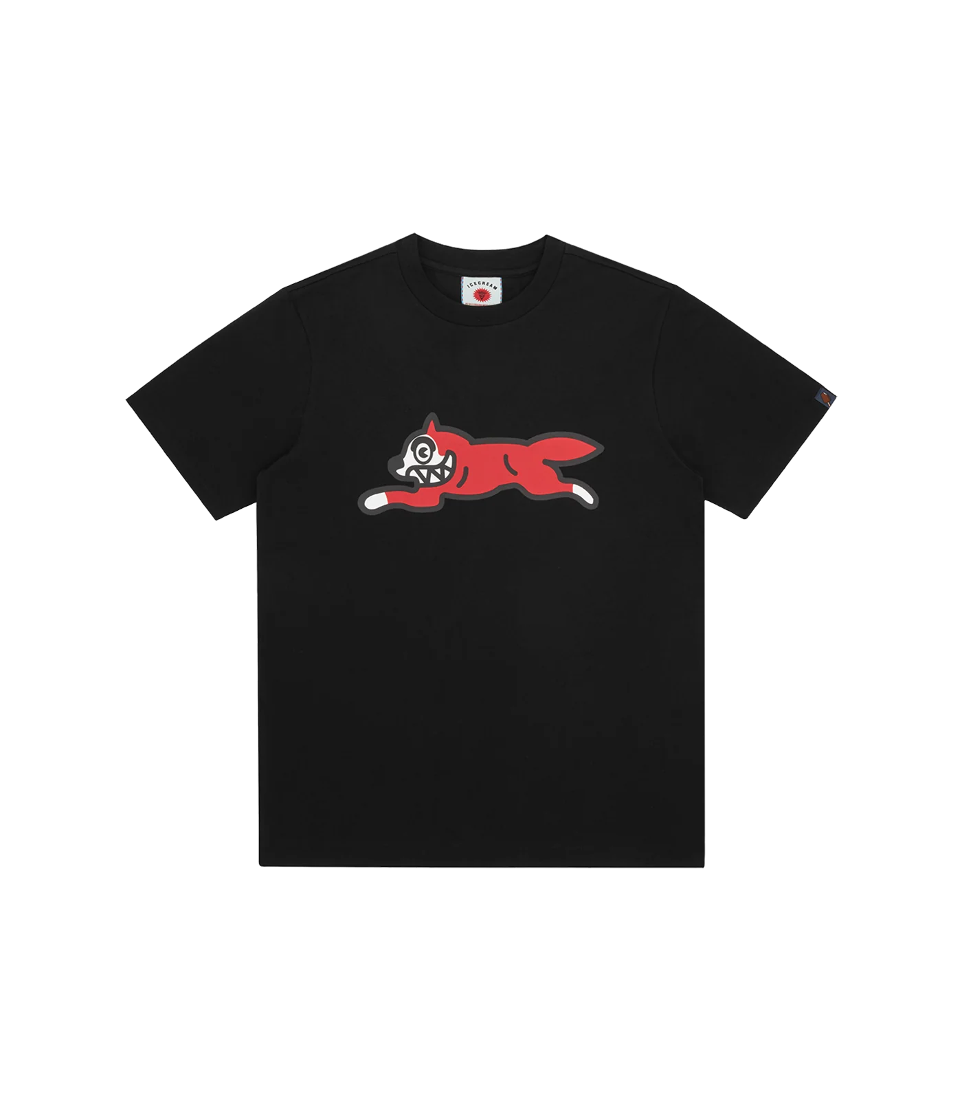 camiseta negra Running Dog de ICECREAM 