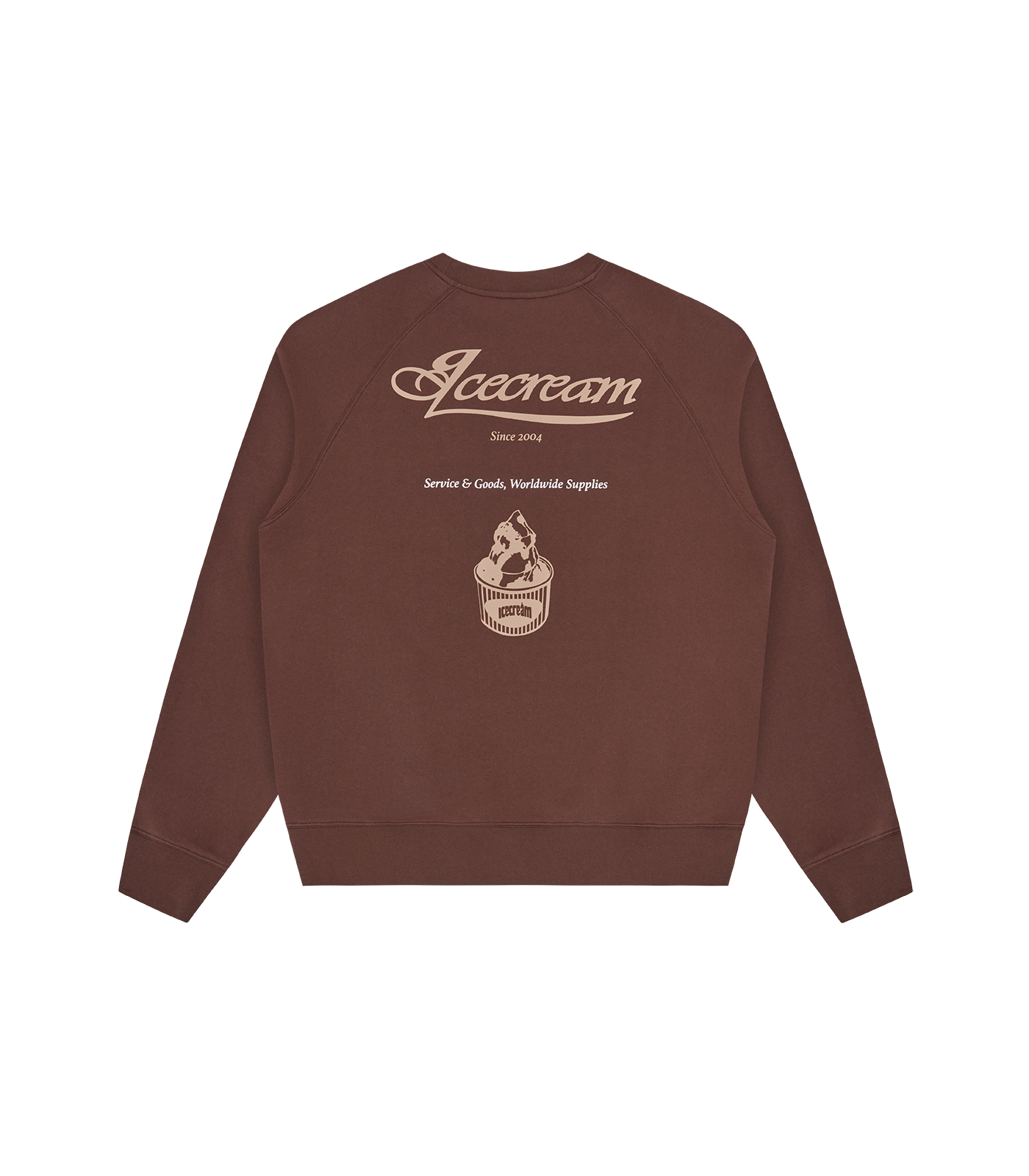 Sudadera ICECREAM Parlor Crewneck Brown