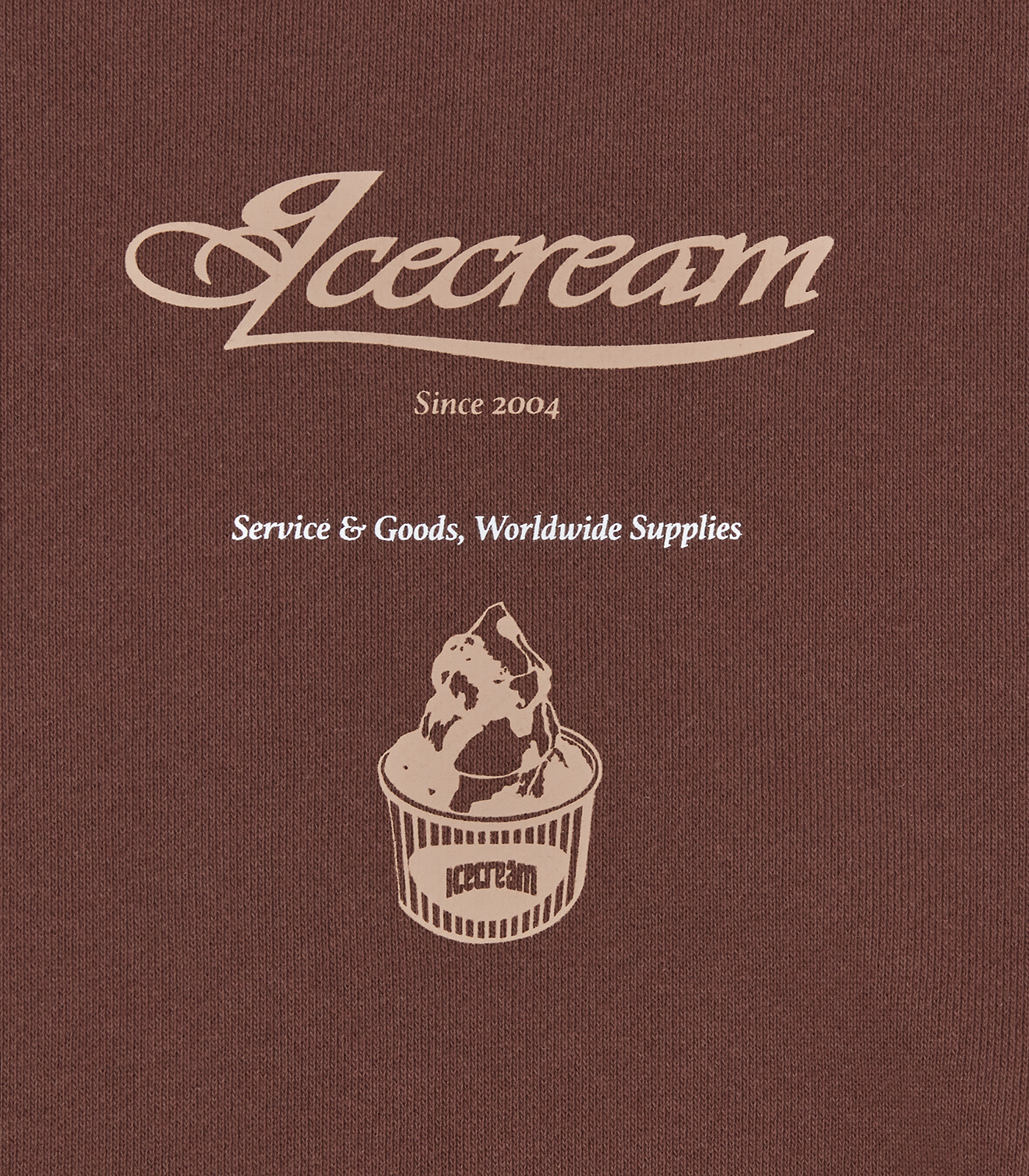 Sudadera ICECREAM Parlor Crewneck Brown