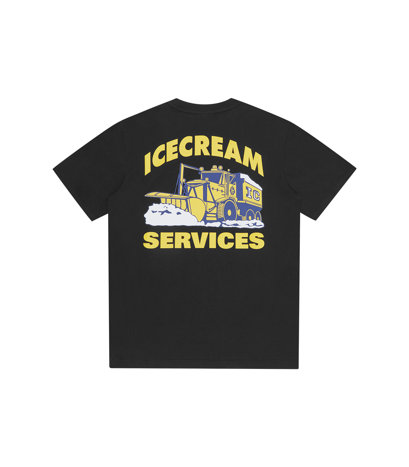 camiseta negra IC Services de ICECREAM Spring 26' regular fit