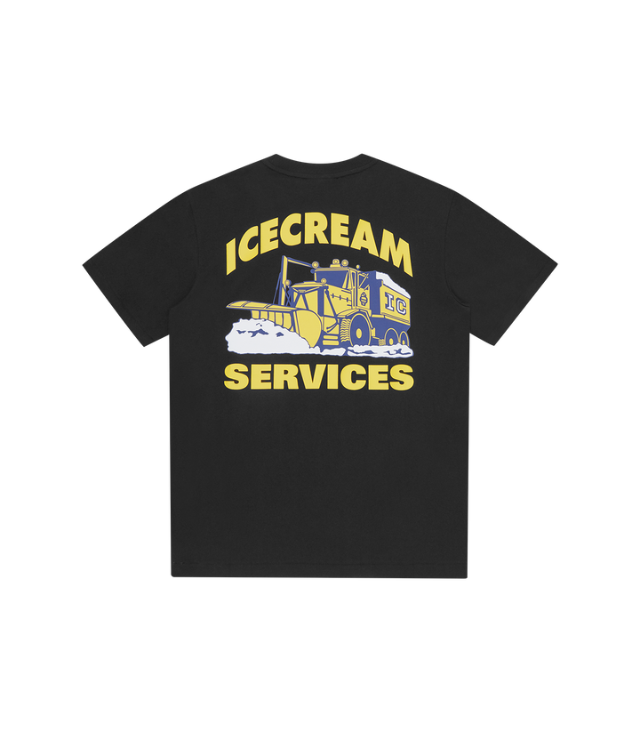 camiseta negra IC Services de ICECREAM Spring 26' regular fit