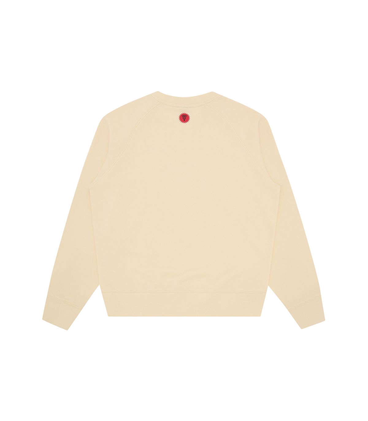 Sudadera ICECREAM Waitress ecru vista de espalda, con el signet IC en la nuca
