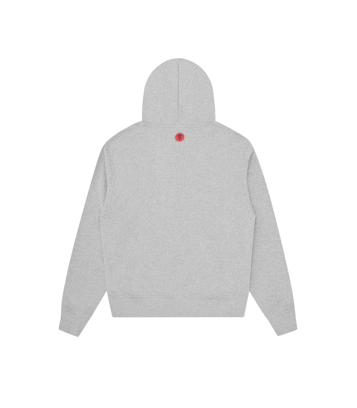 Sudadera con capucha ICECREAM Soft Serve gris jaspeado, vista trasera