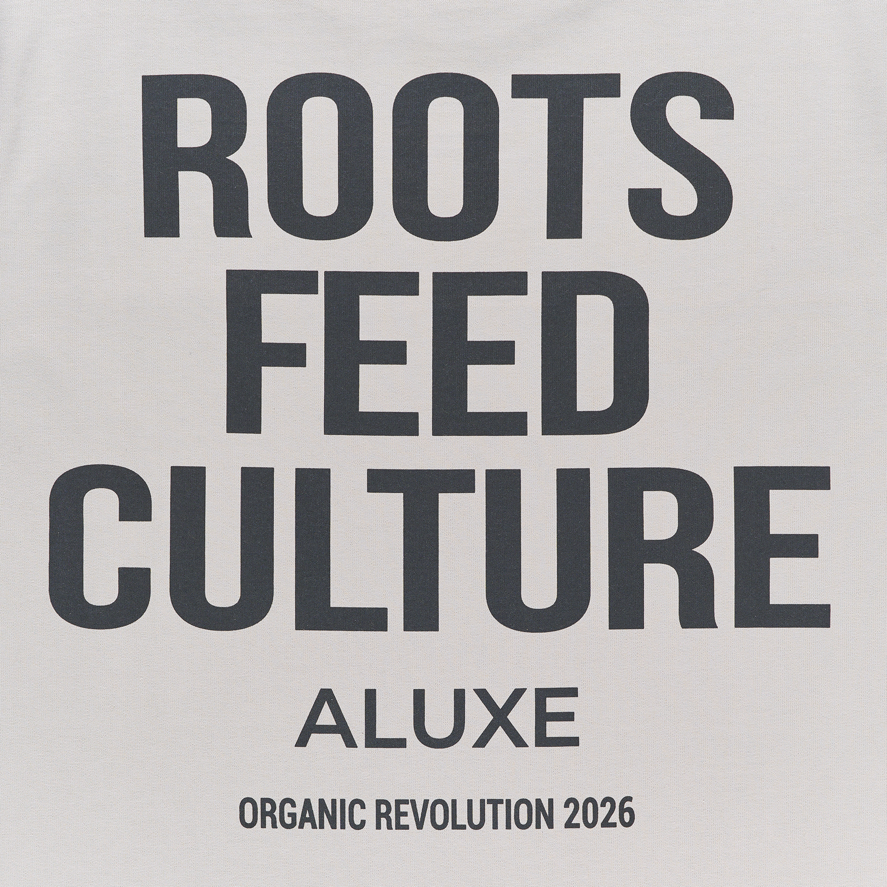 Camiseta Aluxe Roots Feed Culture Gris
