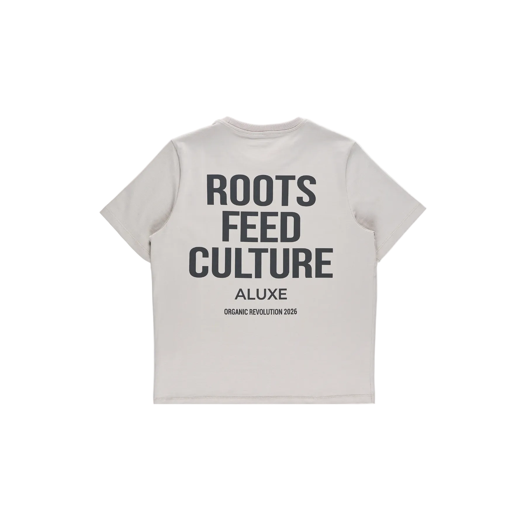 Camiseta Aluxe Roots Feed Culture Gris