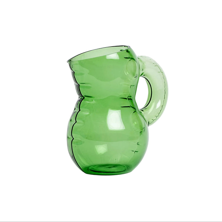 Jarra EMILY emerald de cristal de Home Studyo lateral.