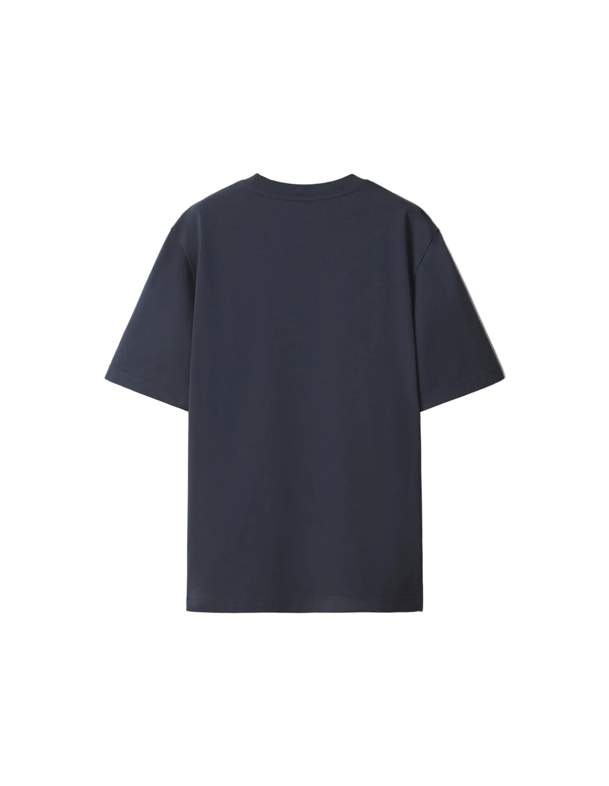 Espalda lisa de la camiseta Maison Kitsuné Handwriting azul marino, vista trasera