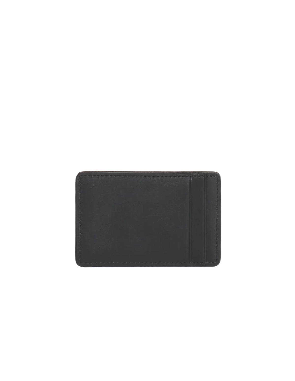 Parte trasera lisa del tarjetero Maison Kitsuné Fortune Fox negro, vista posterior
