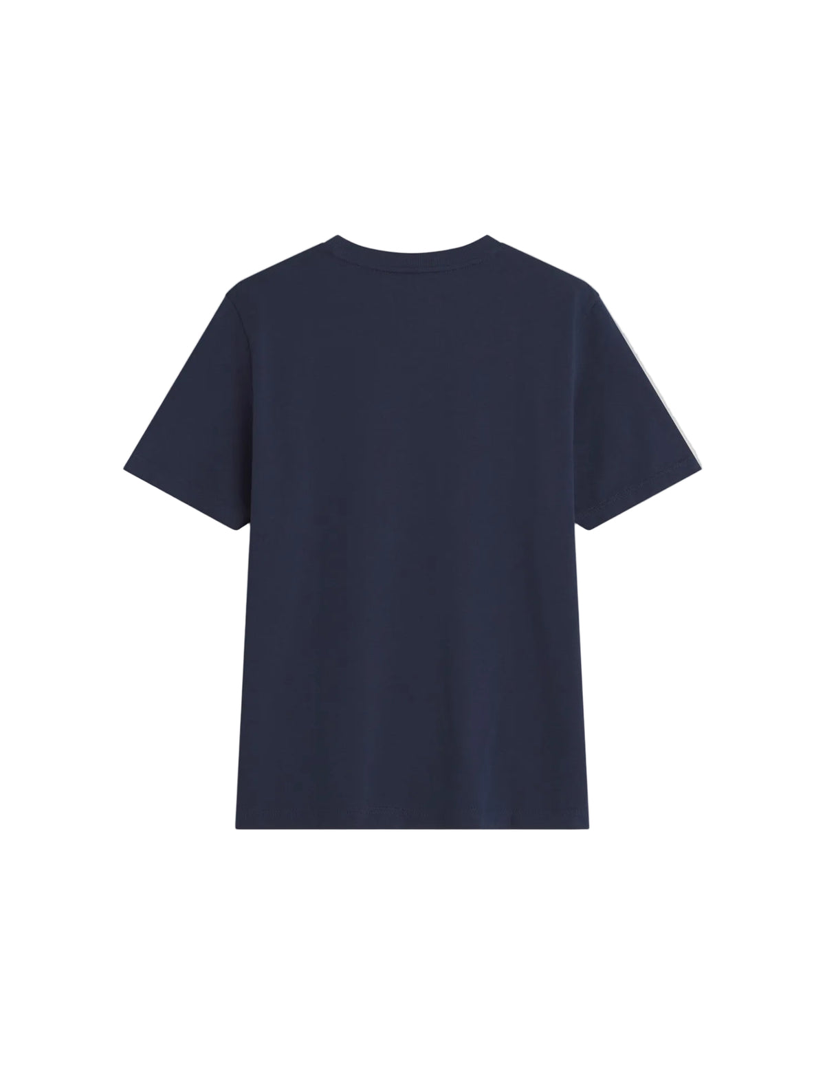 Espalda lisa de la camiseta Maison Kitsuné Fox Head azul marino, vista trasera