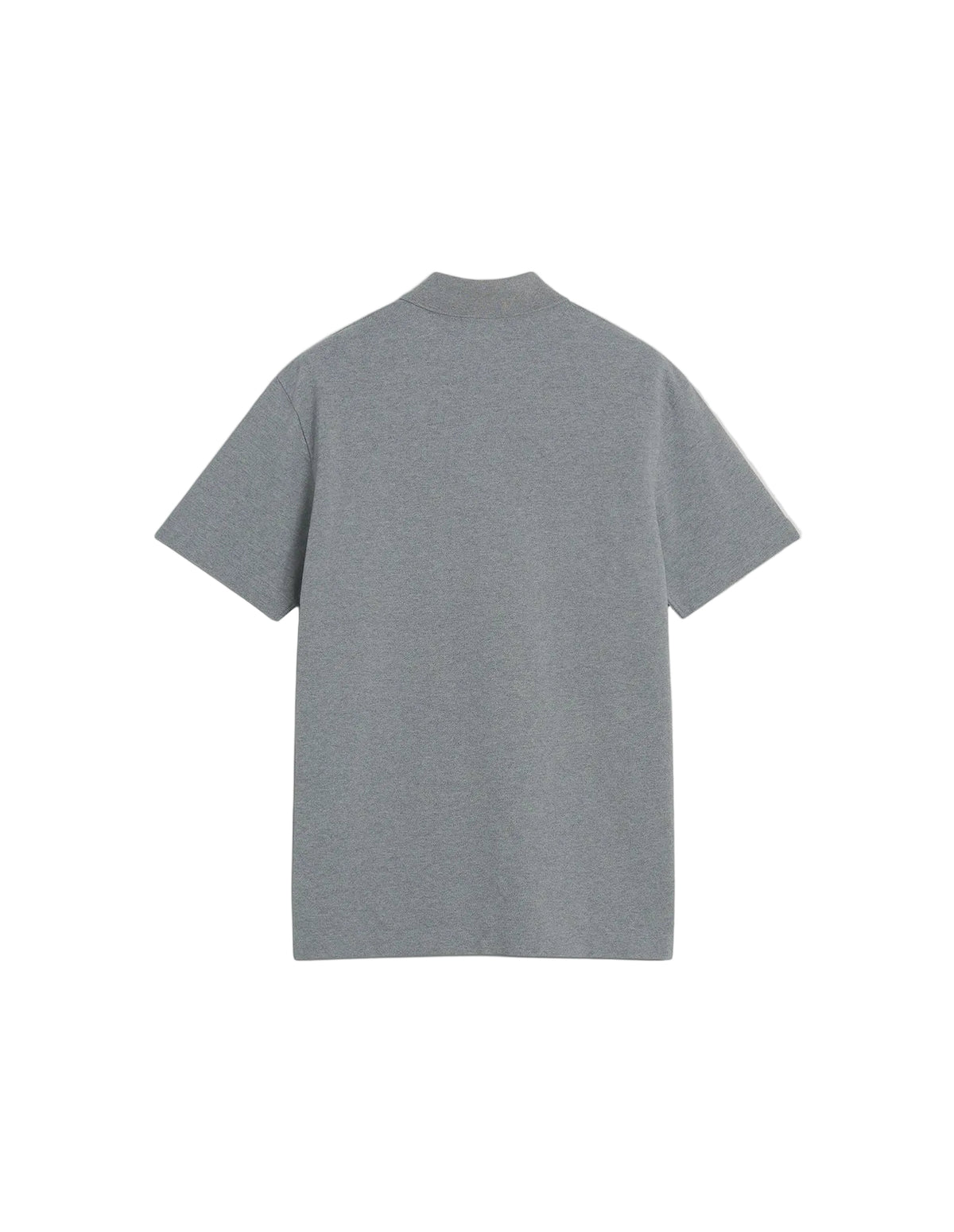Espalda lisa del polo Maison Kitsuné Fox Head Comfort gris, vista trasera