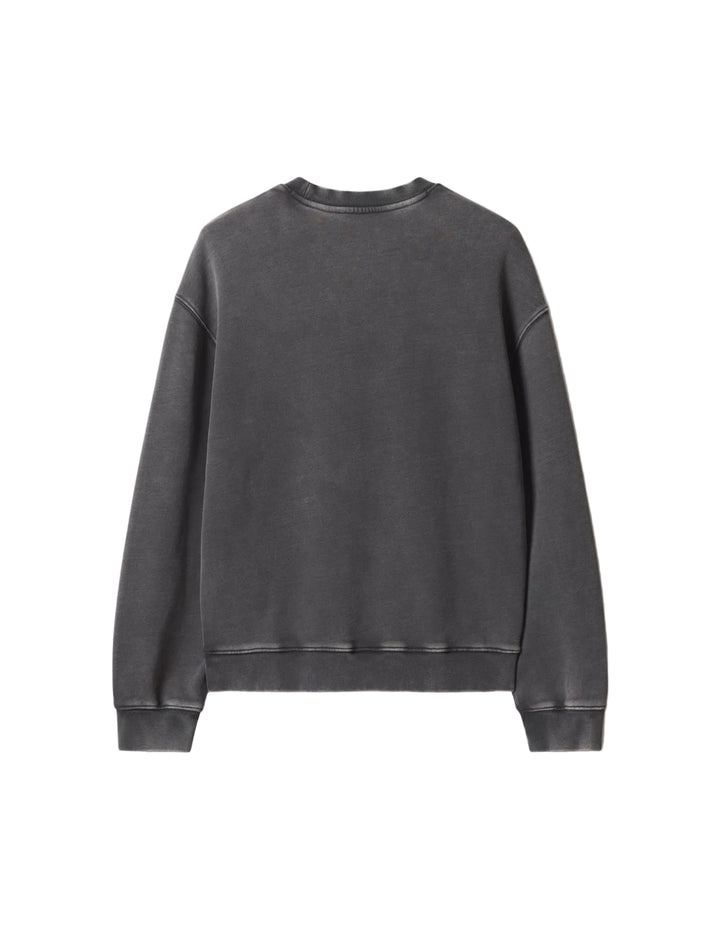 Espalda lisa de la sudadera Maison Kitsuné Fox Head Faded gris, vista trasera