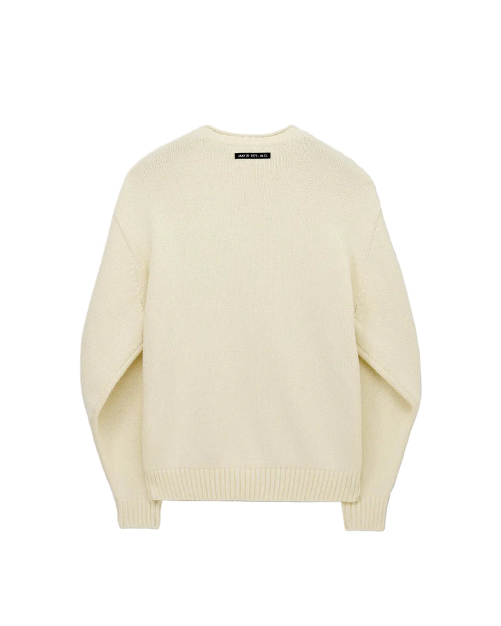 Jersey de punto Staple NY crema, vista de espalda