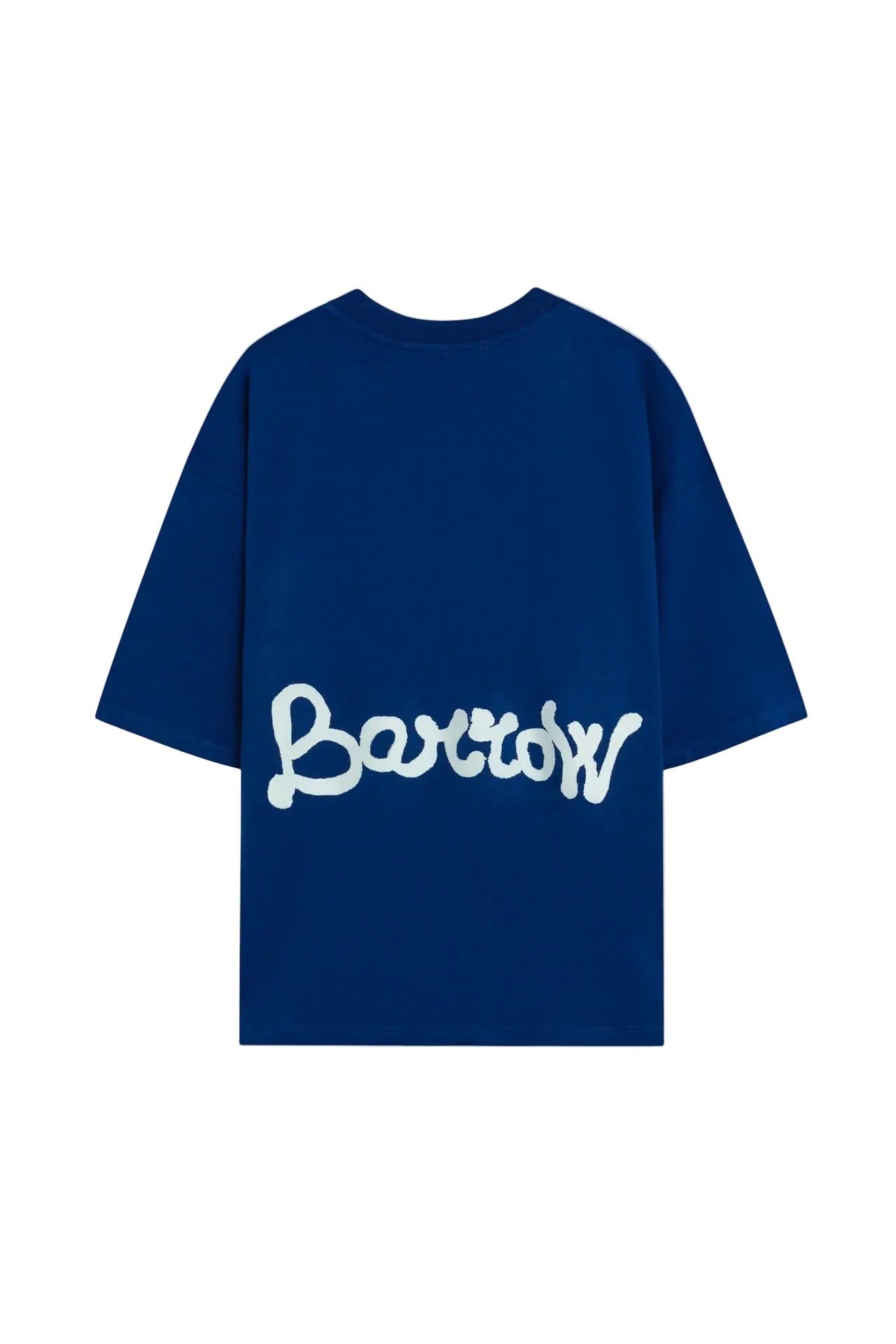 Parte trasera camiseta Barrow azul con logotipo Barrow grande