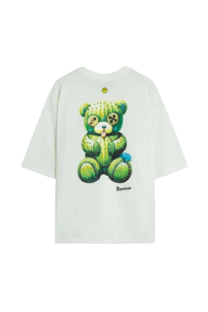 camiseta Barrow crema teddy cactus estampado trasero