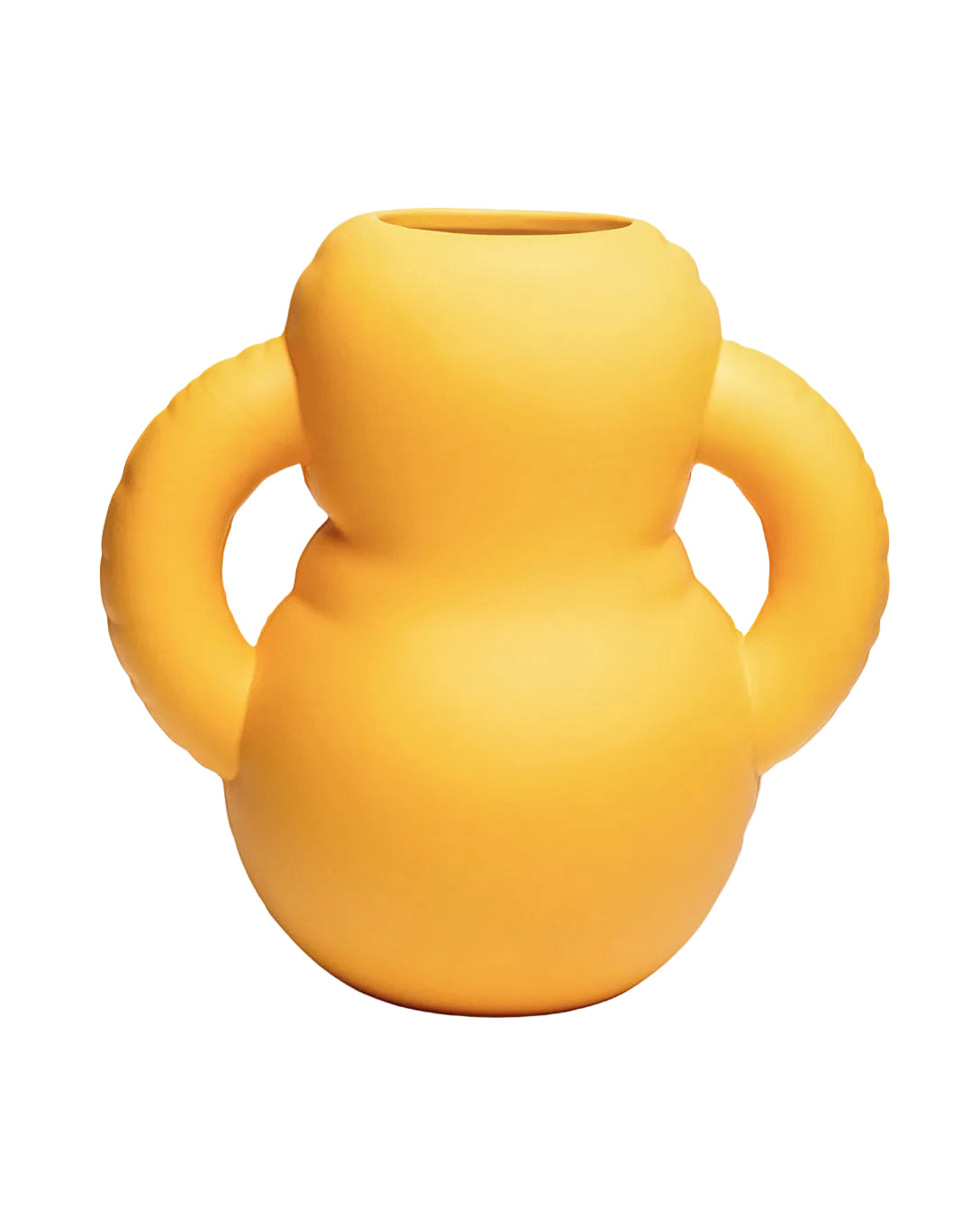 Jarrón de cerámica amarillo oscar matte Home studyo